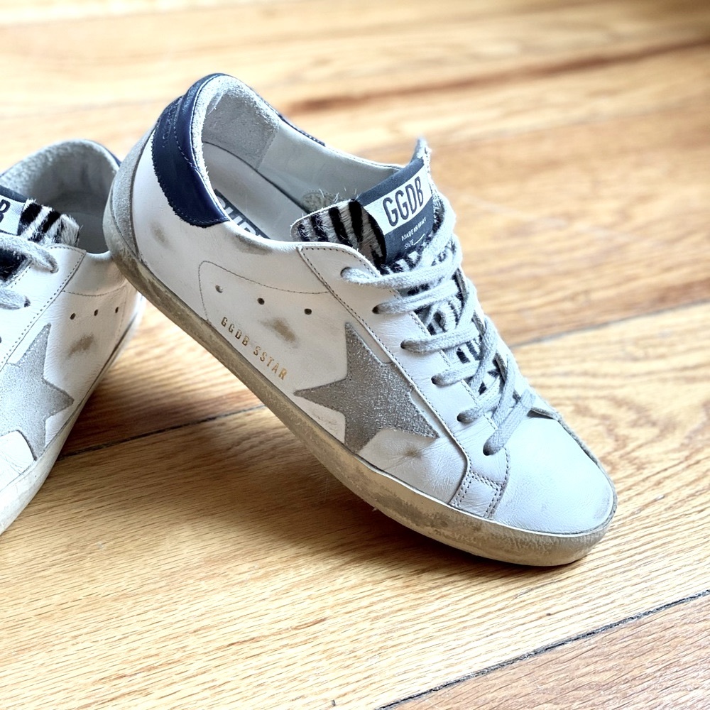 Golden Goose RARE Zebra Calf Hair Tongue 39